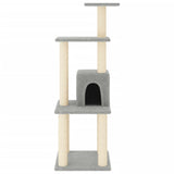 VidaXL cat scratching post with sisal scratching posts 105 cm light gray