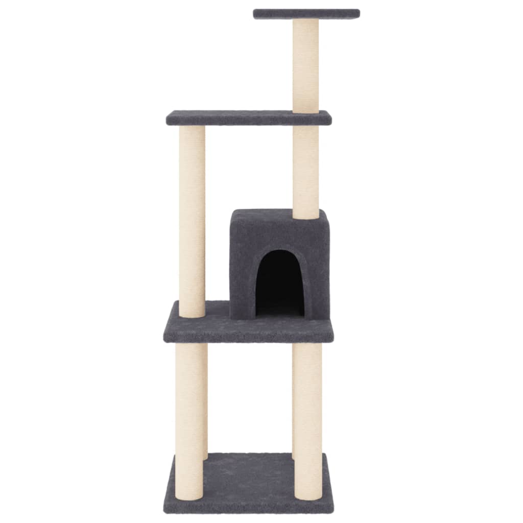 VidaXL cat scratching post with sisal scratching posts 105 cm dark gray