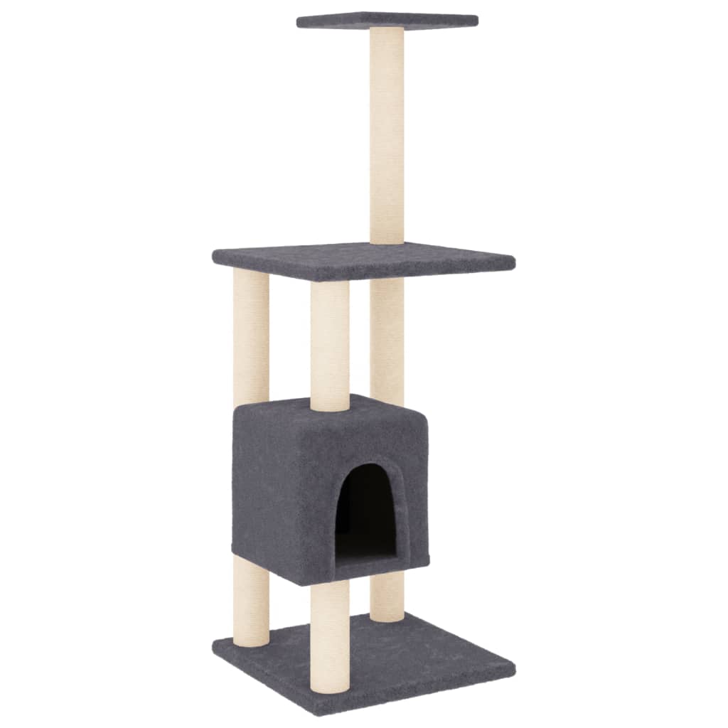 Vidaxl Cat Scratch Post avec sisal Scratch Posts 104 cm Gris foncé