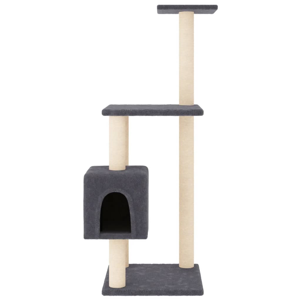 VidaXL cat scratching post with sisal scratching posts 104 cm dark gray