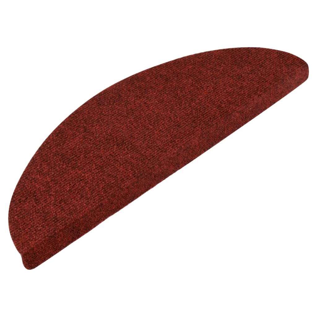 Vidaxl Stairs Mats Self -Adhesive 15 St 56x17x3 CM Red