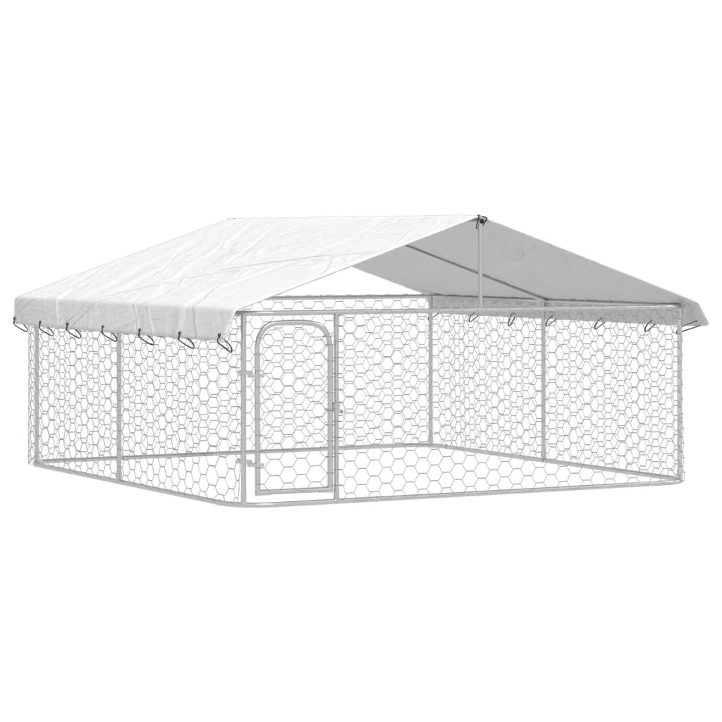 VidaXL dog kennel with roof 300x300x150 cm