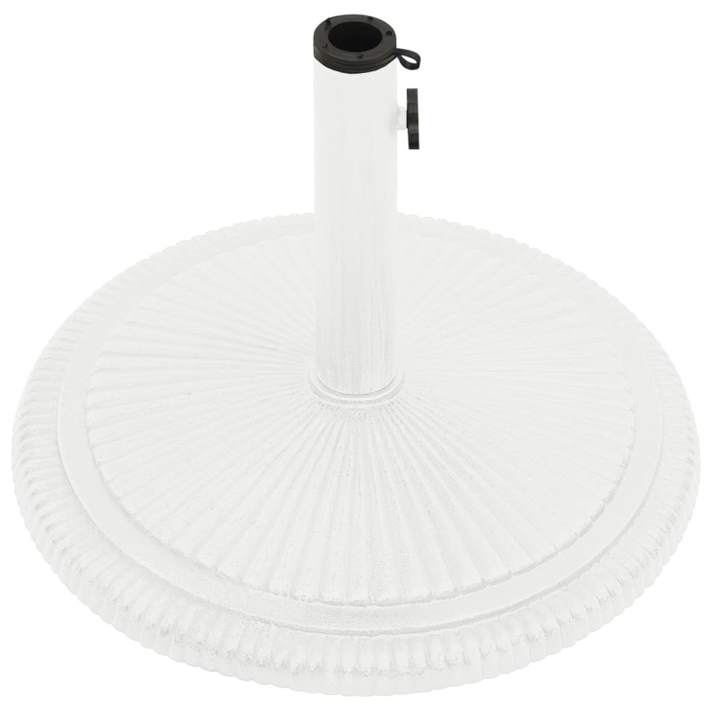 Vidaxl Parasol Foot 45x45x30 cm de hierro fundido blanco