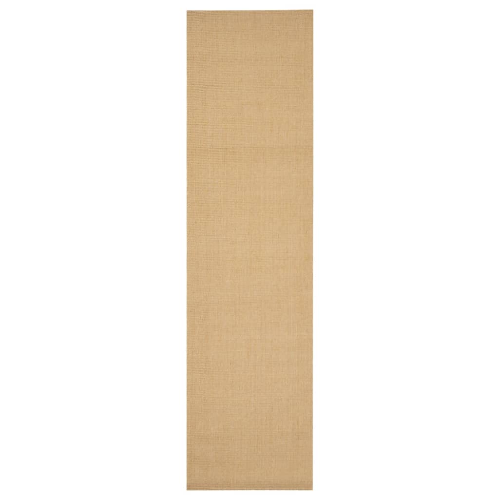 Vidaxl tappeto 66x250 cm naturale sisal