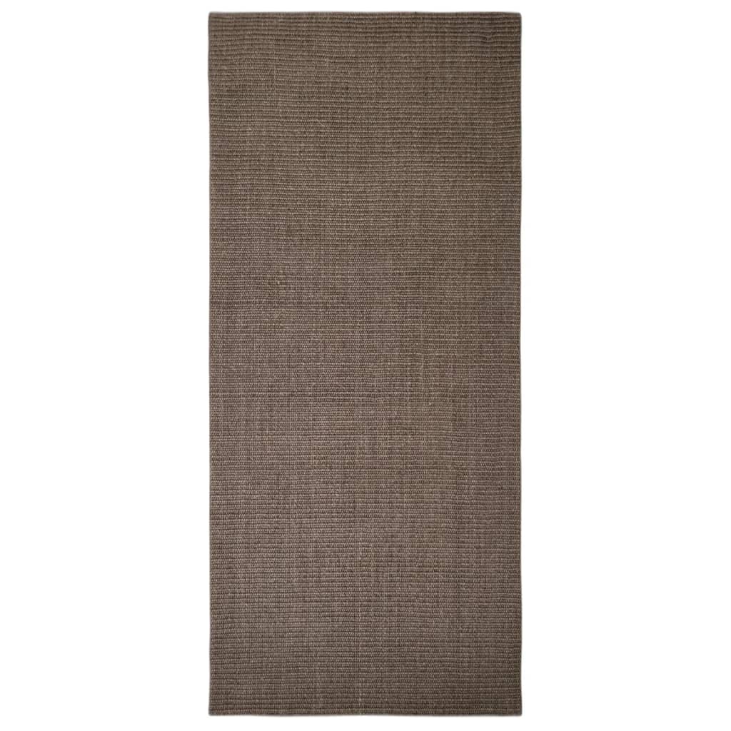 Tapis Vidaxl 66x150 cm Brown de sisal naturel