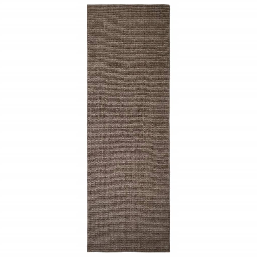 Vidaxl -mattan 66x200 cm Natural Sisal Brown