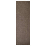 Vidaxl tapis 80x250 cm Natural Sisal Brown