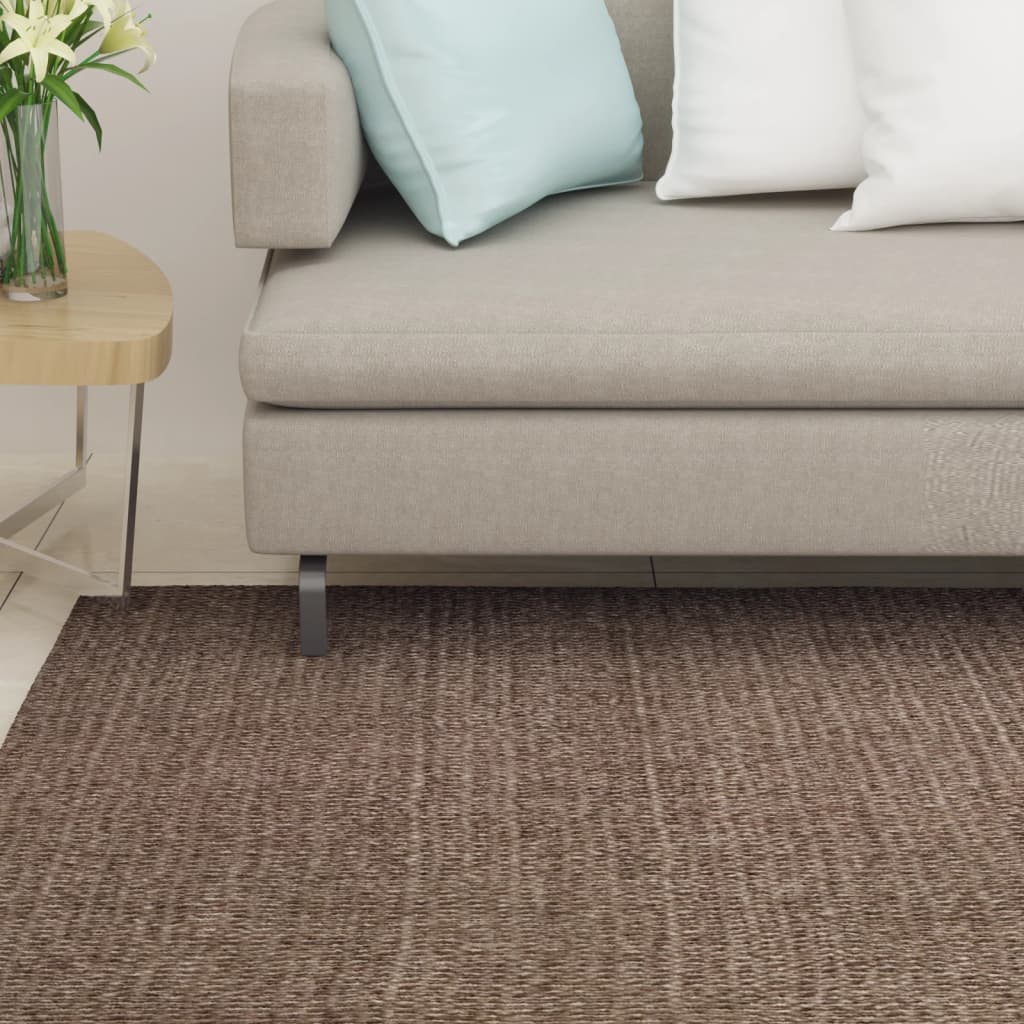 Vidaxl tapis 80x250 cm Natural Sisal Brown