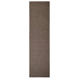 Vidaxl Rug 80x300 cm Natural Sisal Brown