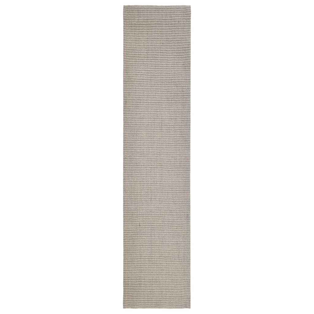 Vidaxl rug 6 6x300 cm natierlech Sisal Sand -Colorored