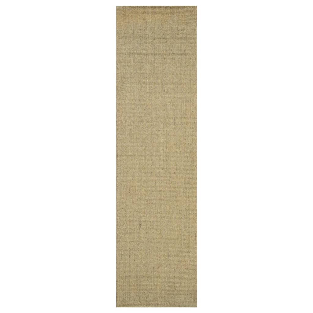 Vidaxl Rug 66x250 cm Natural Sisal Green