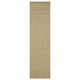 Alfombra vidaxl 66x250 cm verde sisal natural