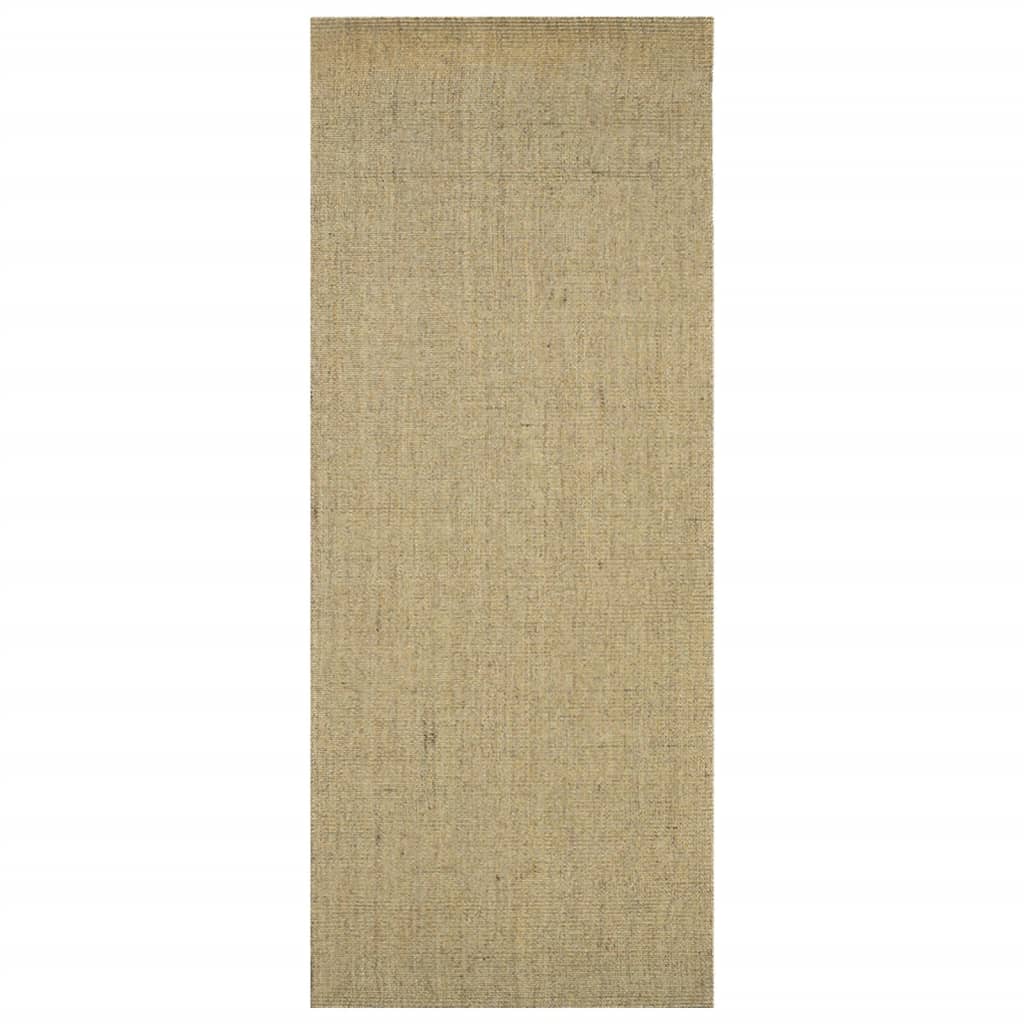 Vidaxl rug 80x200 cm natierlech sisal gréng