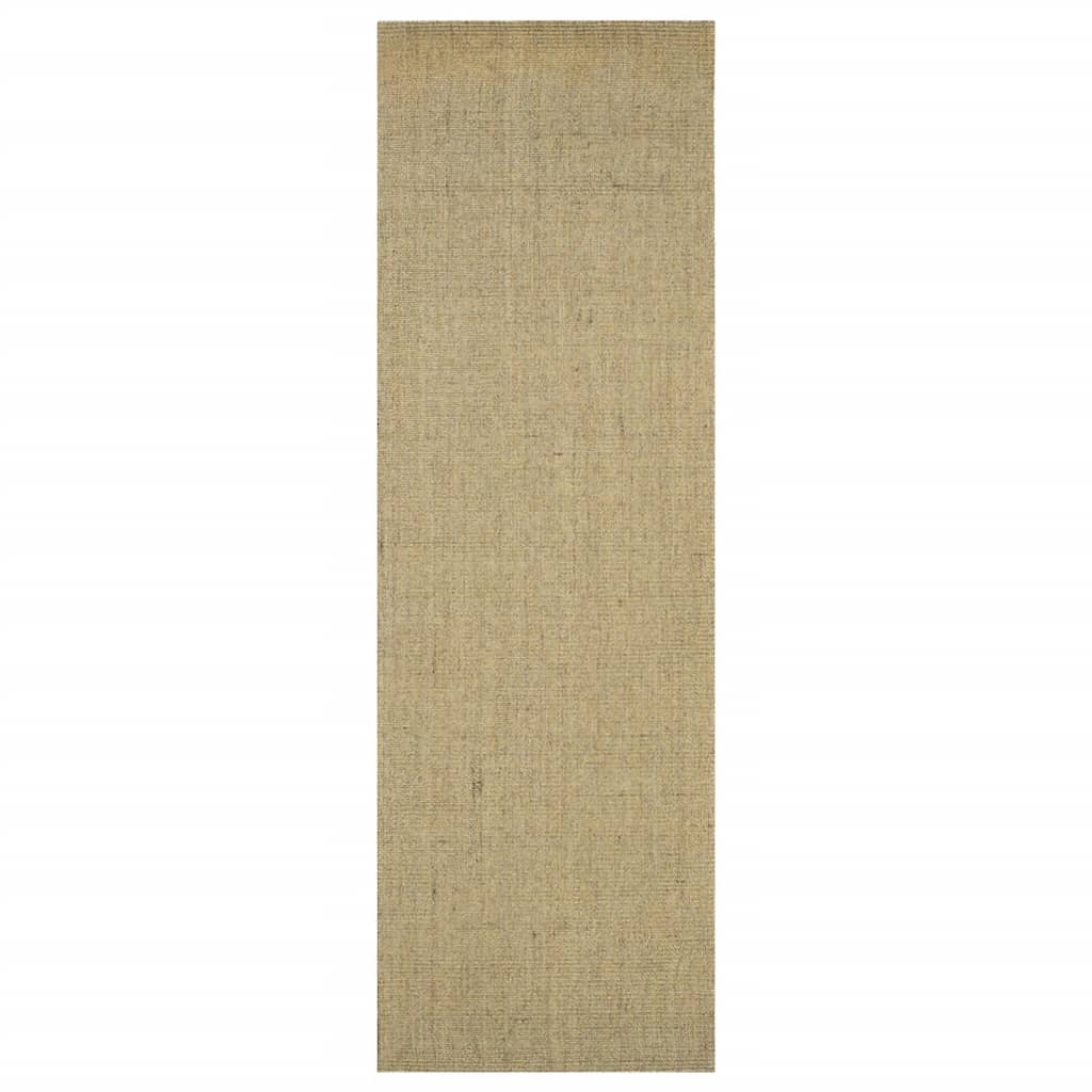 Vidaxl teppe 80x250 cm naturlig sisal grønn