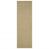 Vidaxl teppe 80x250 cm naturlig sisal grønn