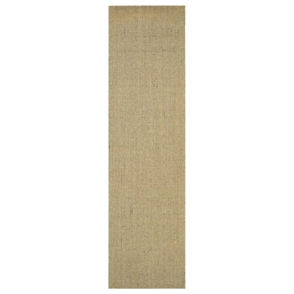 Vidaxl rug 80x300 cm natierlech sisal gréng