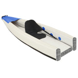 Vidaxl Kayak nafukovací 375x72x31 cm polyesterová modrá