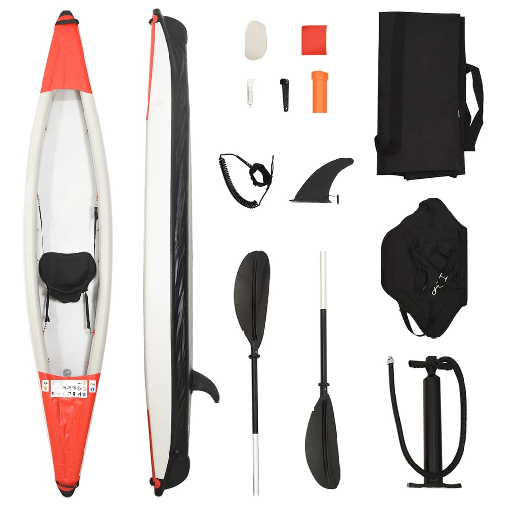 Bidaxl KAYAK INDAMATABLE 375X72X31 CM POLYESTER RED