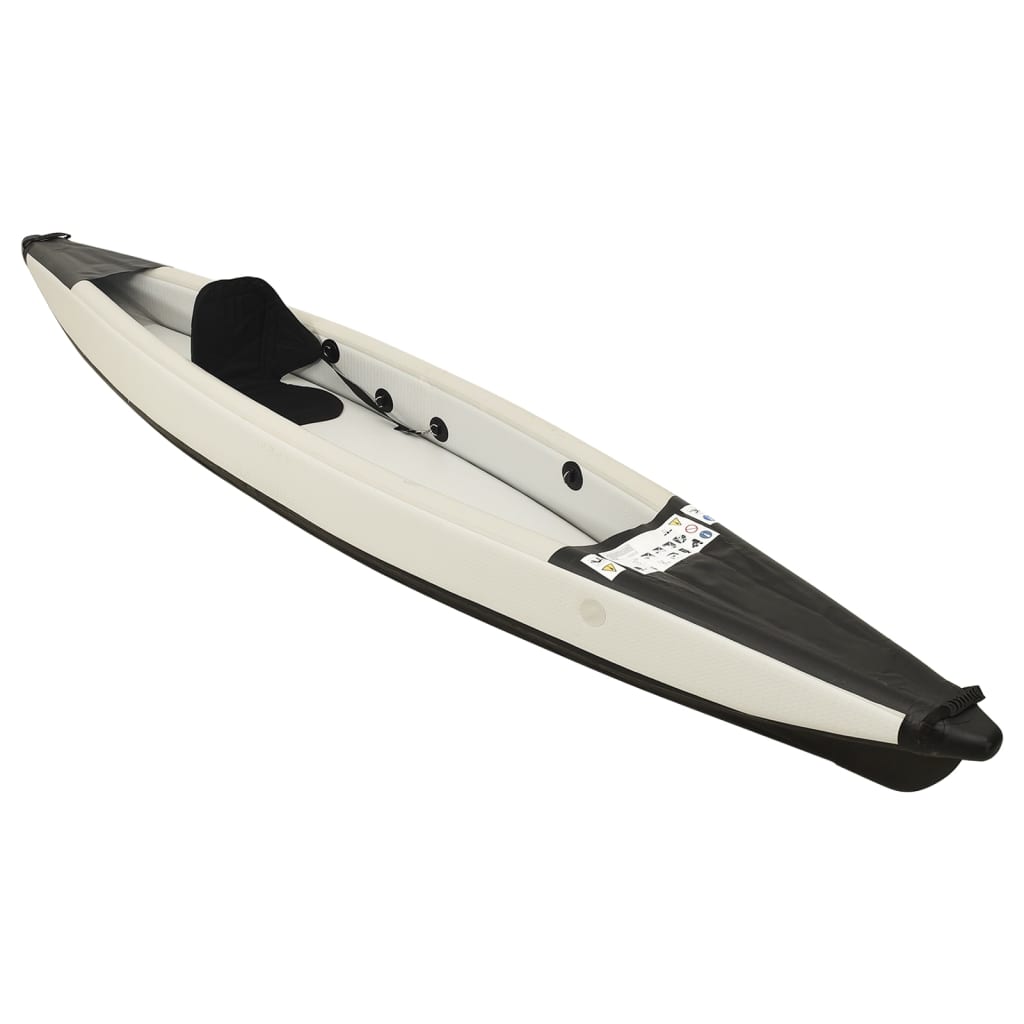 Vidaxl Kayak nafukovací 375x72x31 cm polyester černá