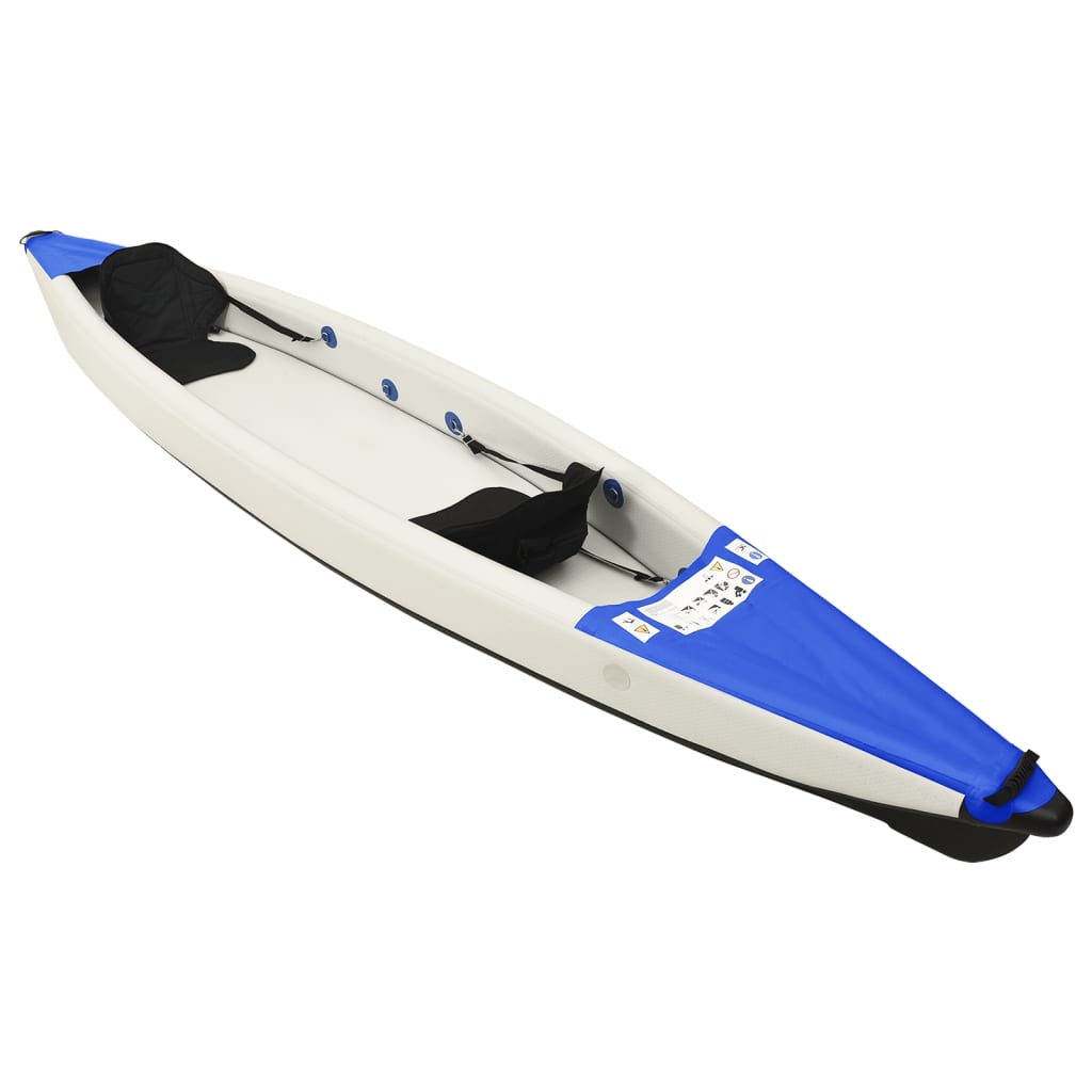 Vidaxl Kayak nafukovací 424x81x31 cm polyesterová modrá