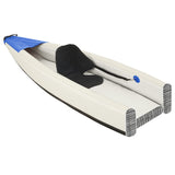 Vidaxl Kayak nafukovací 424x81x31 cm polyesterová modrá