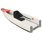 Vidaxl kayak gonflable 424x81x31 cm rouge polyester