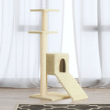 Vidaxl Cat Furniture avec Sisal Scratch Posts 92 cm Crème -Colored