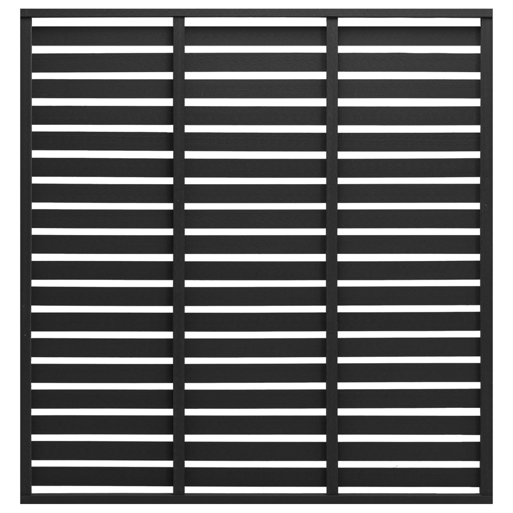 Vidaxl fence panel 180x180 cm HKC Black