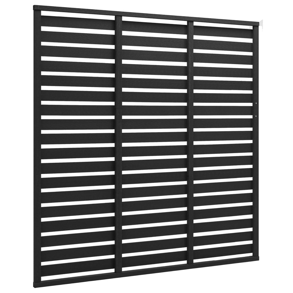 Vidaxl fence panel 180x180 cm HKC Black