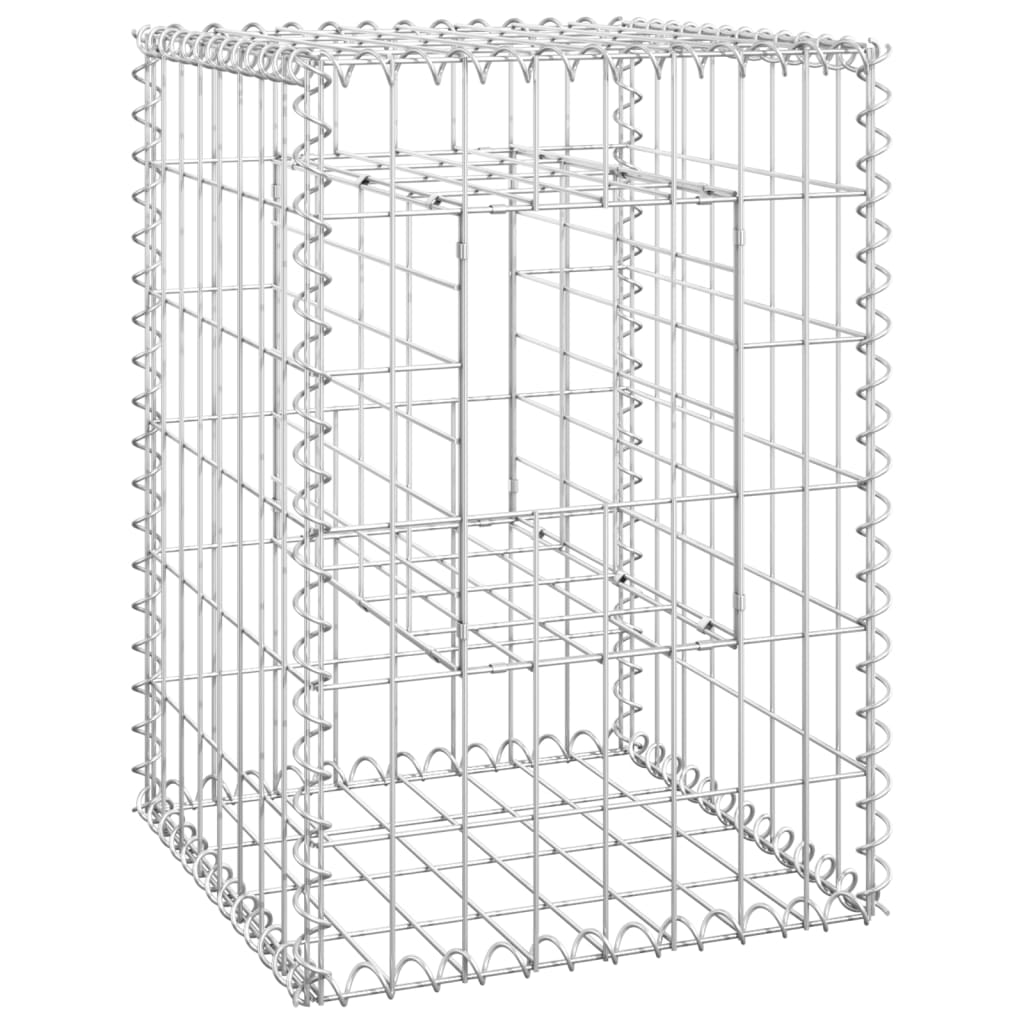 Vidaxl Schans korgstolpar 2 st 40x40x60 cm järn