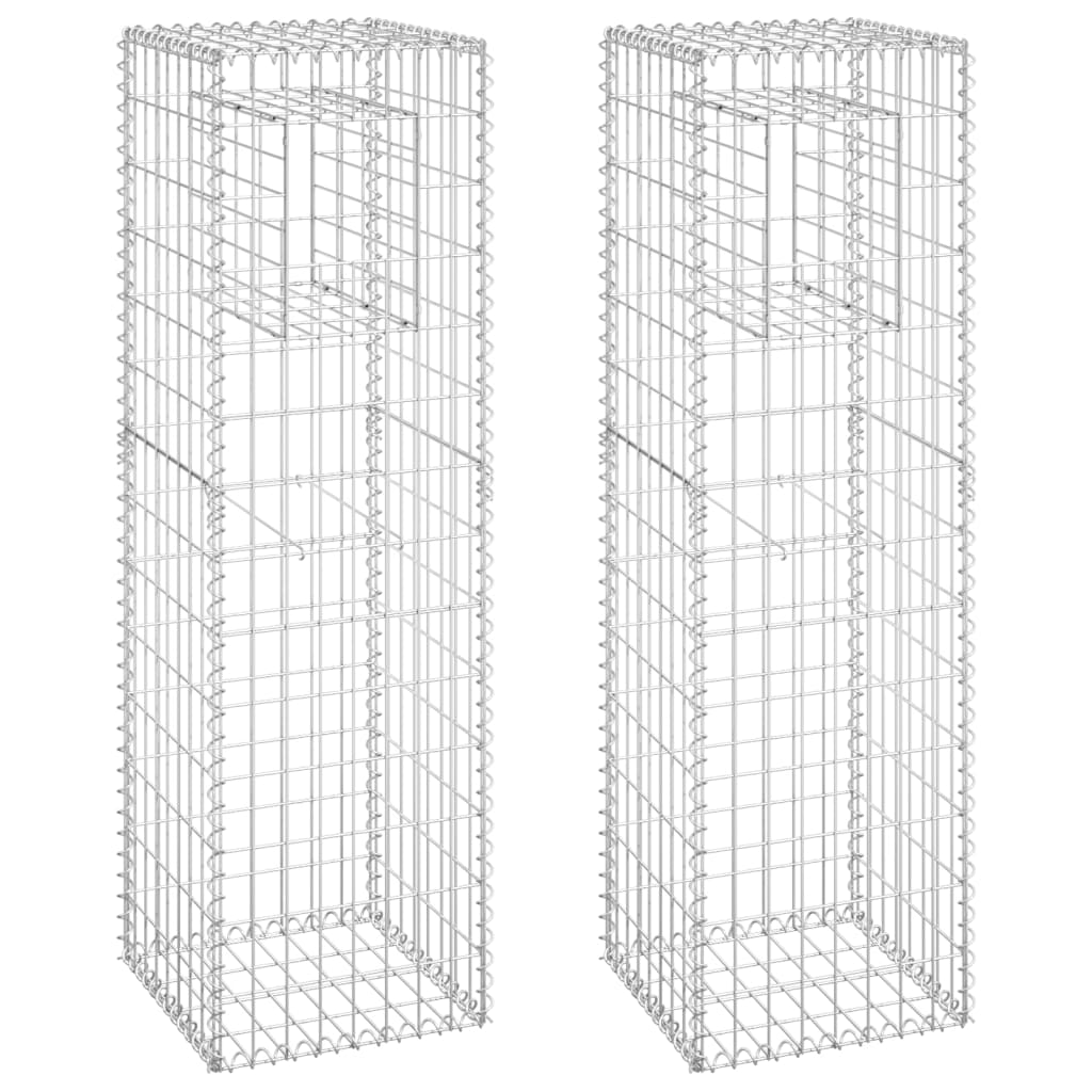 Vidaxl Schanskorf Posts 2 PCS 40x40x140 cm jern