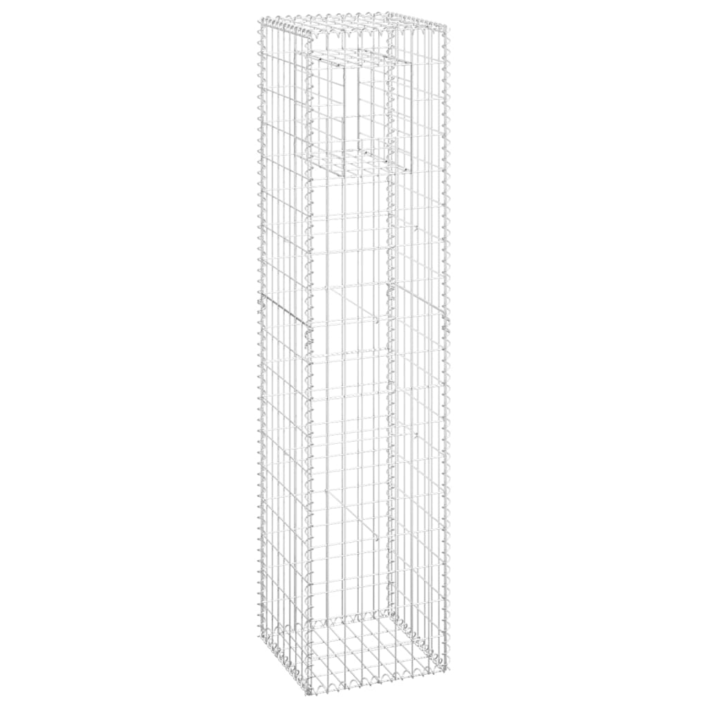 VidaXL Schanskorf pole 40x40x180 cm iron