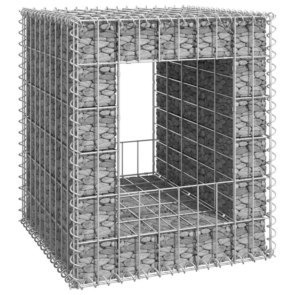 Vidaxl schanskorf paal 50x50x60 cm fer