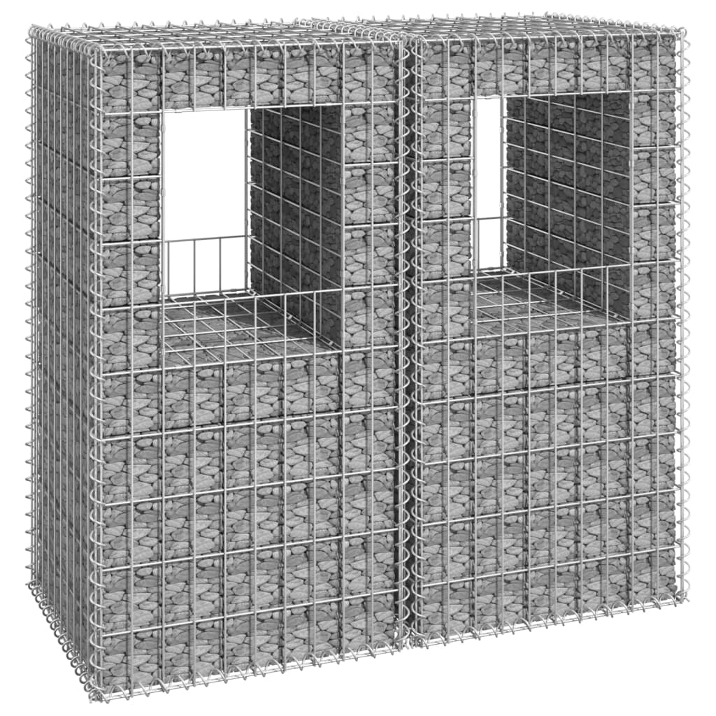 Vidaxl Schanskorf posts 2 pcs 50x50x100 cm iron