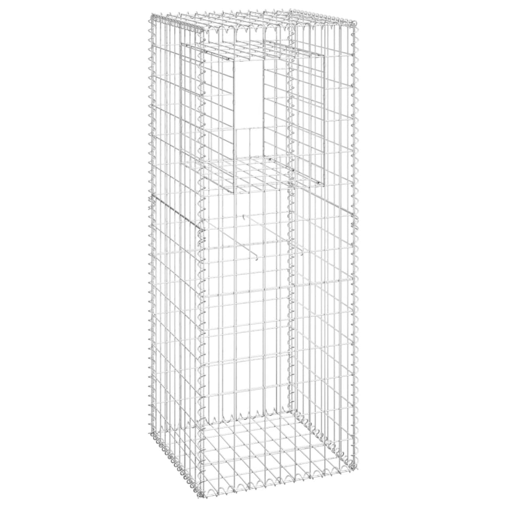 Vidaxl Schanskorf Posts 2 PCs 50x50x140 cm Eisen