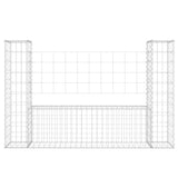 Vidaxl Schanskorf U-shaped with 2 posts 140x20x100 cm iron