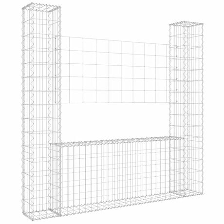 VIDAXL SCHANSKORF U 2 POST 140X20X150 CM ŻELLU