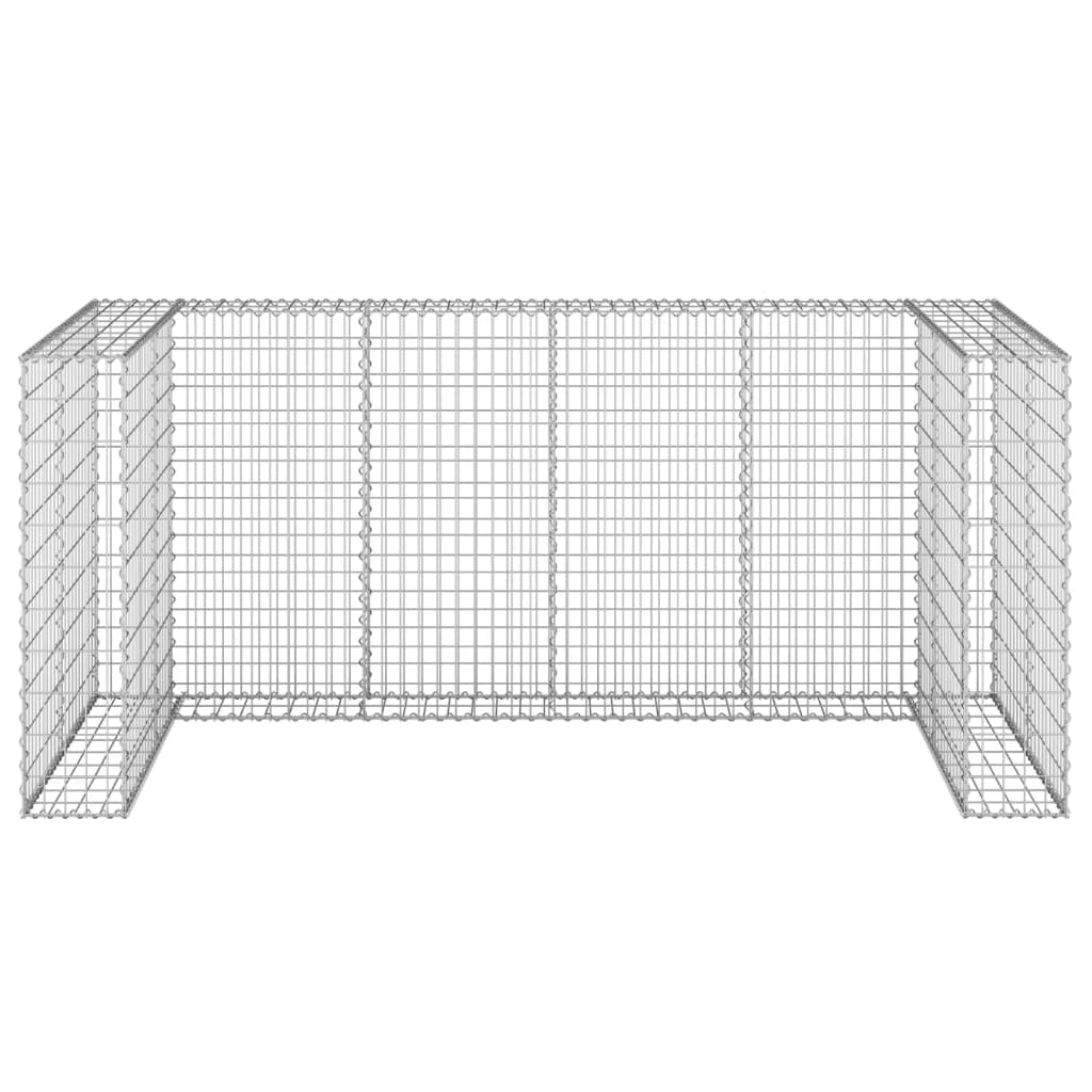 Vidaxl Schanskorf dla pojemników 254x100x110 cm ocynkowana stal