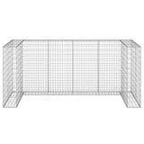 Vidaxl Schanskorf pro kontejnery 254x100x110 cm galvanizovaná ocel