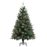 Vidaxl Christmas Tree s borovicovými kužely 120 cm PVC a PE Green