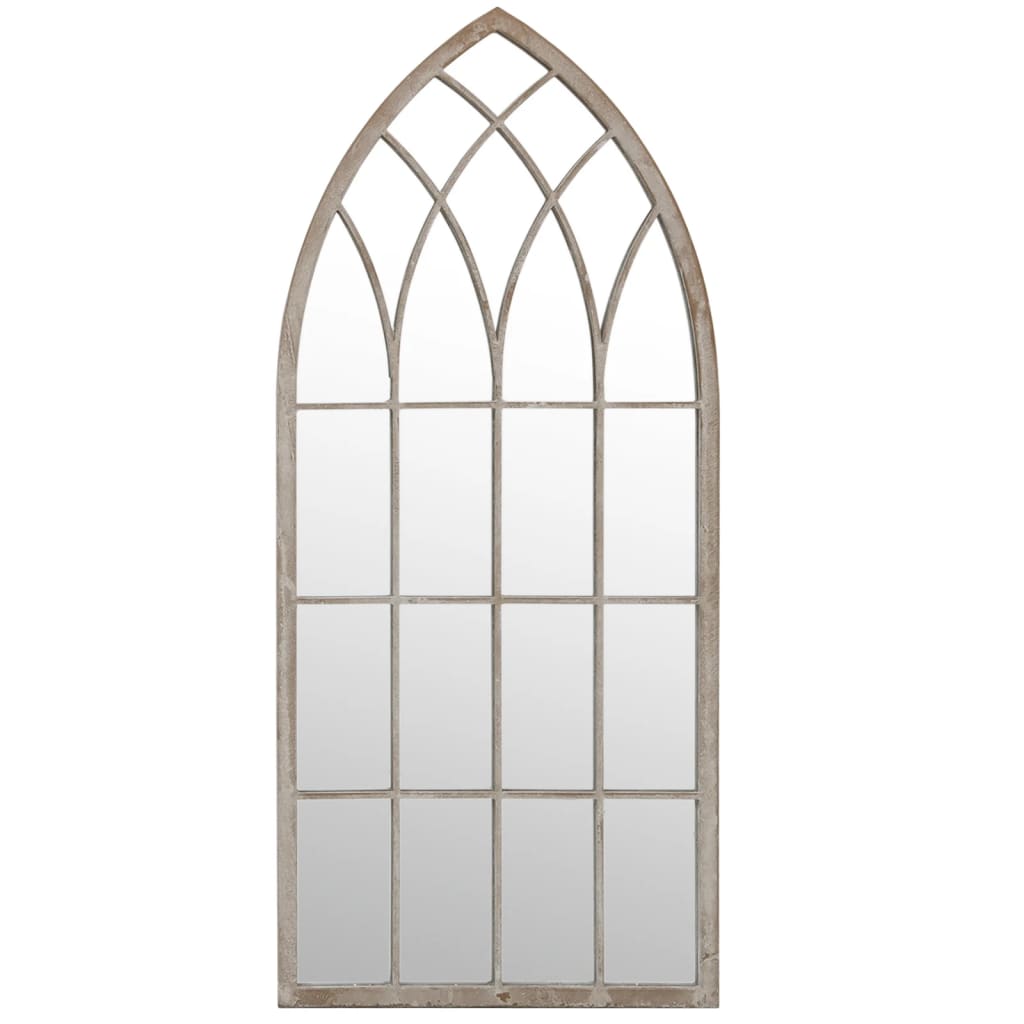 Vidaxl Garden Mirror 100x45 cm järnsand -färgad