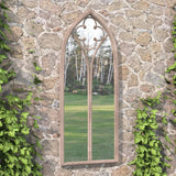 Vidaxl Garden Mirror 100x45 cm järnsand -färgad