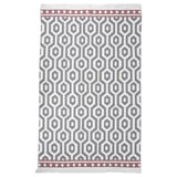 Vidaxl rug 160x230 cm cotton gray