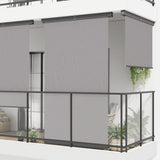 Vidaxl Balcony screen 145x250 cm Gray