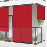 VidaXL Balkonscherm 165x250 cm rood