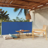 VidaXL Windscherm uittrekbaar 117x300 cm blauw