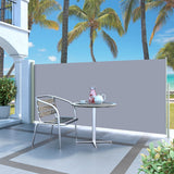 VidaXL Garden screen Extendable 140x300 cm Gray