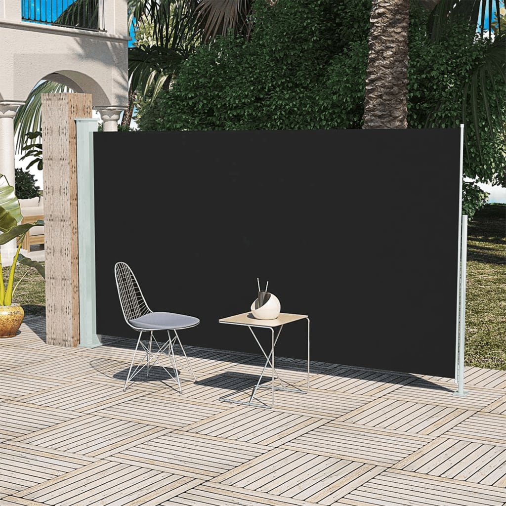 Vidaxl Garden Bildschirm erweiterbar 160 x 300 cm Schwarz