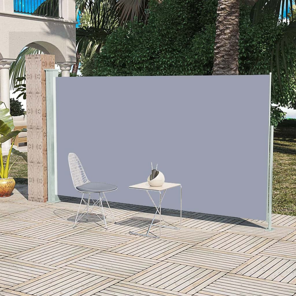 Vidaxl Garden Bildschirm ausziehbar 160 x 300 cm Grau