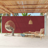 Vidaxl Garden Screen ausziehbar 220x600 cm rot